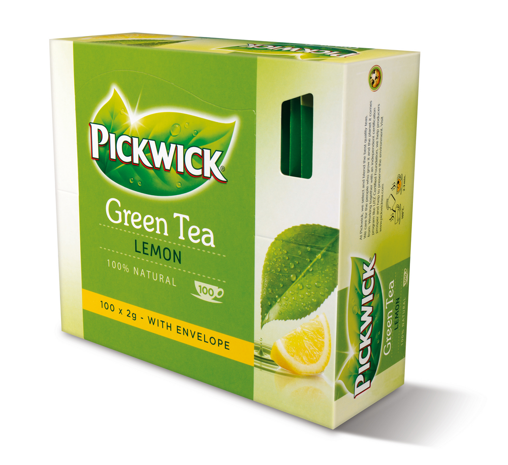 Pickwick Groene thee lemon 2 gram envelop