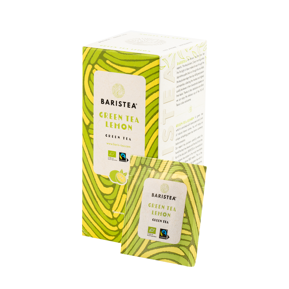 BARISTEA Green Tea Lemon BIO Fairtrade